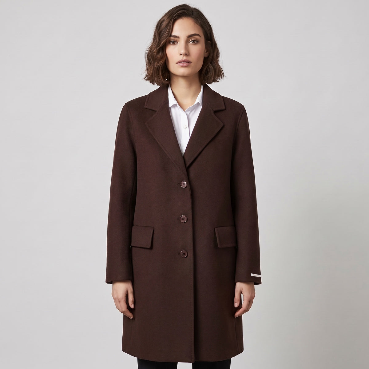 Cappotto Cucito a Mano in Misto Lana - i BLUES