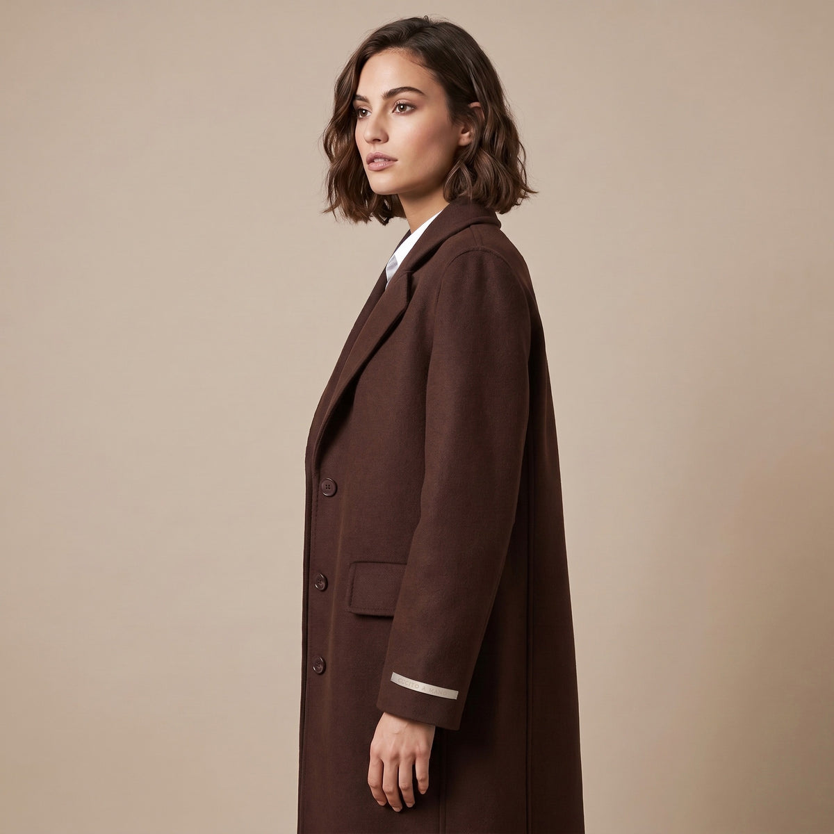 Cappotto Cucito a Mano in Misto Lana - i BLUES