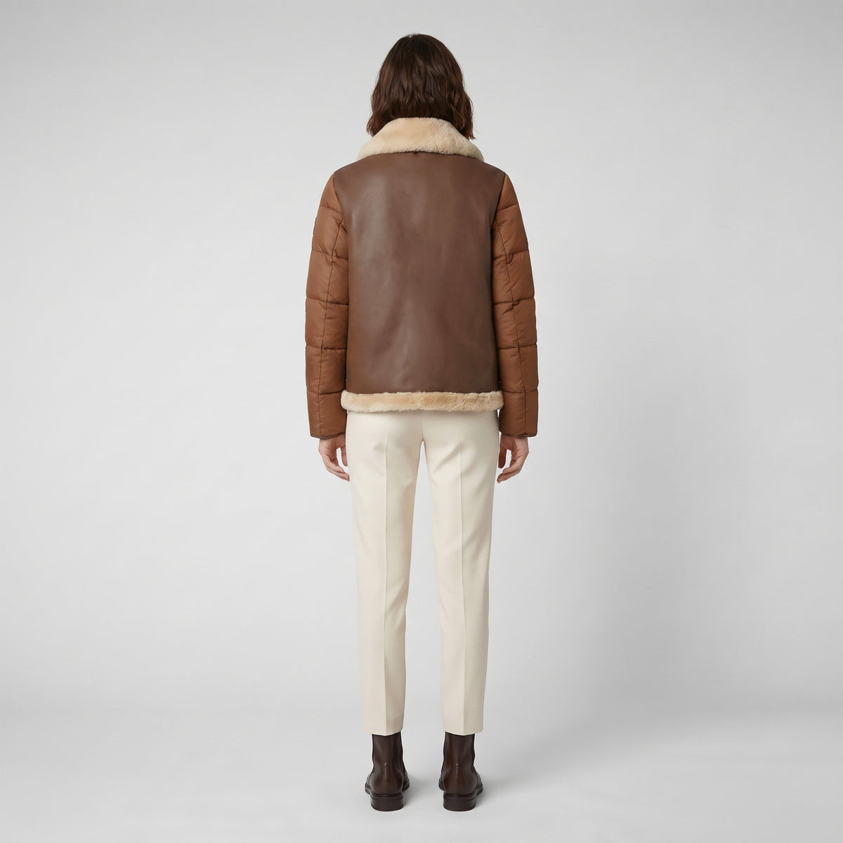 Giubbotto Bomber Ibrido "Josette" con Ecopelliccia – Save the Duck