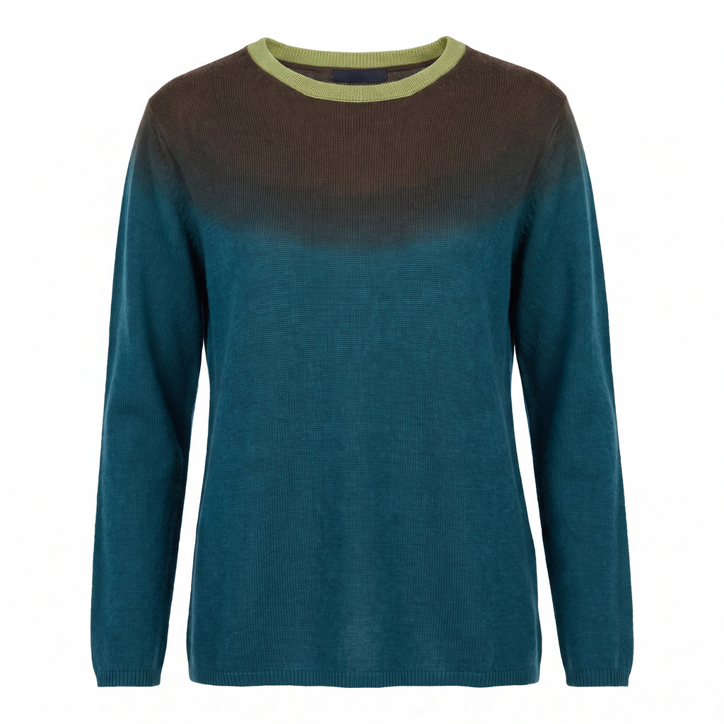 Maglia a Barchetta "Dip Dye" in 100% Cashmere – Mirror in the Sky